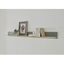 Seinariiul CITY roheline / tamm, 170x20xH15 cm