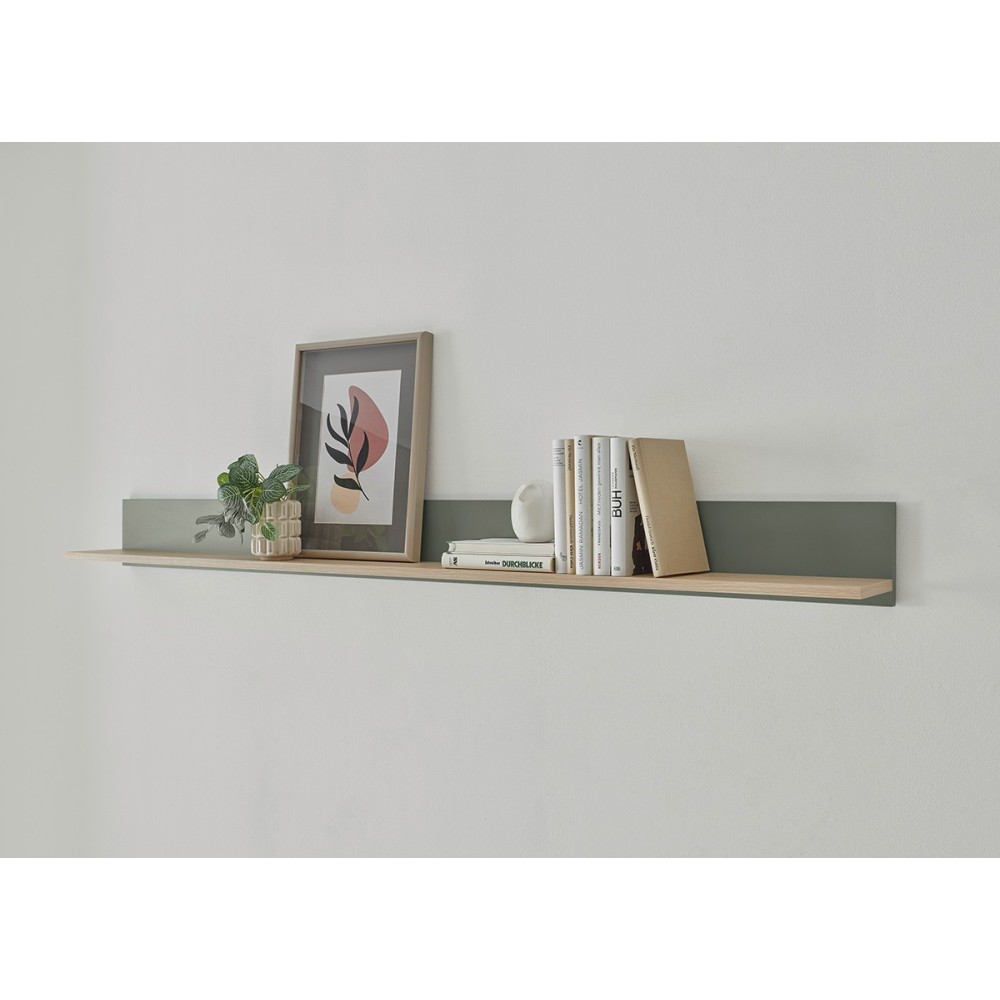 Seinariiul CITY roheline / tamm, 170x20xH15 cm