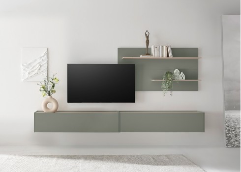 Seinariiul CITY roheline / tamm, 150x21xH80 cm