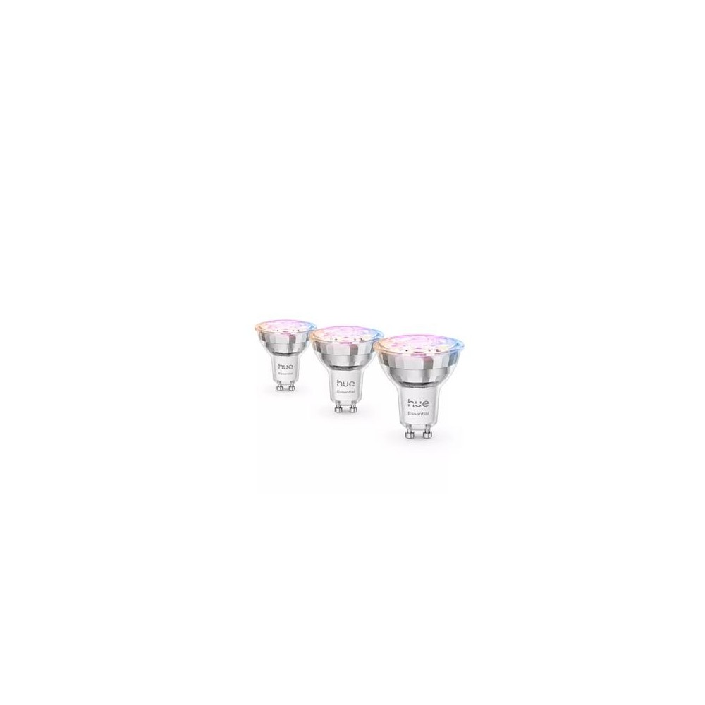Philips Hue Essential GU10 4.7W 345lm, Colored, 3-pack Philips Hue Essential GU10 4.7W 345lm, Colored, 3-pack