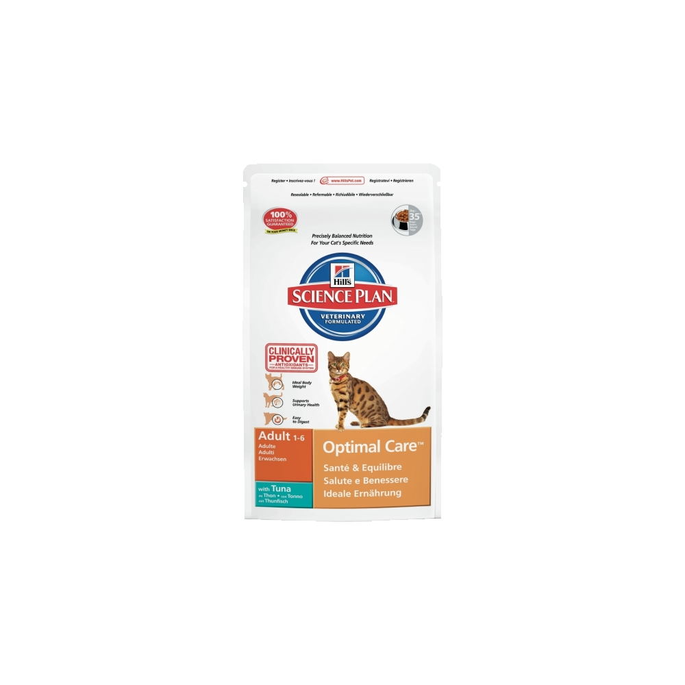 HILL'S SP FELINE OPTIMAL CARE ADULT TUNA kassitoit 10kg