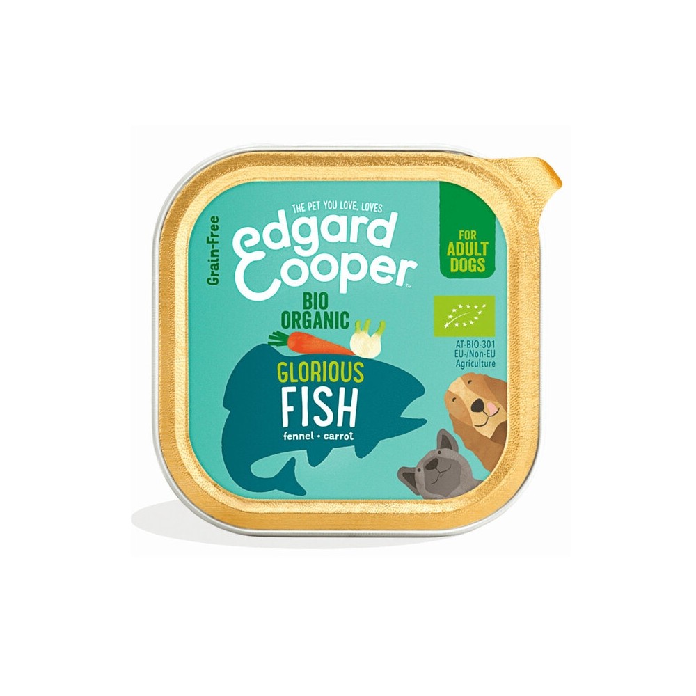 Edgard Cooper konserv koerale, orgaanilise kalaga 100 g