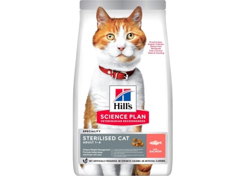 Hill's Science Plan Sterilized Adult kassi täissööt lõhega 10kg