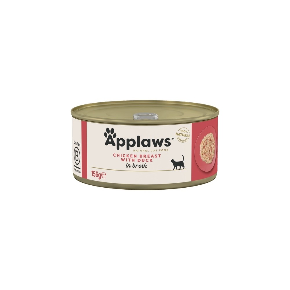 Applaws konserv kassidele, kana ja pardilihaga, 156 g