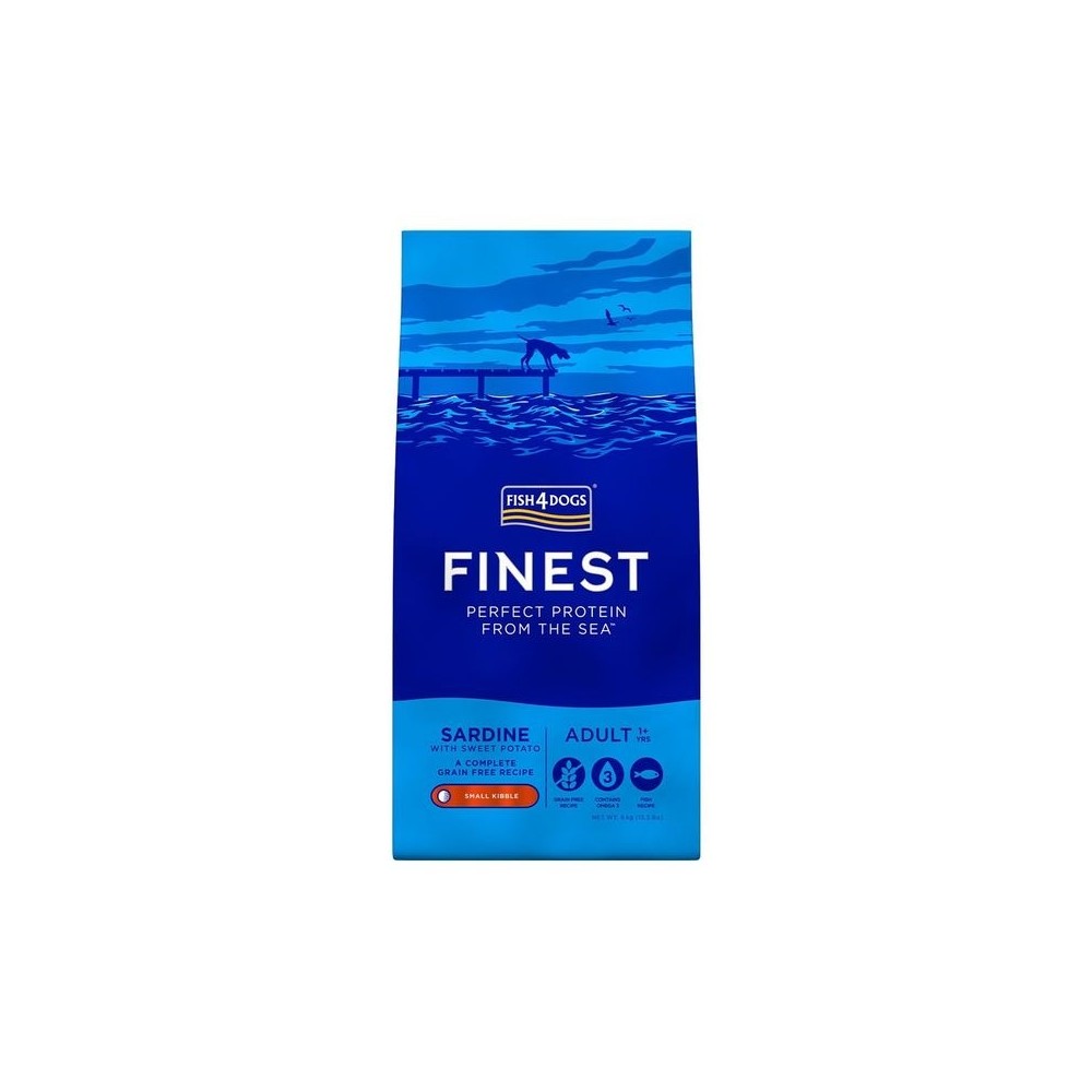 Fish4Dogs Small kuivtoit täiskasvanud koertele sardiiniga 1,5 kg