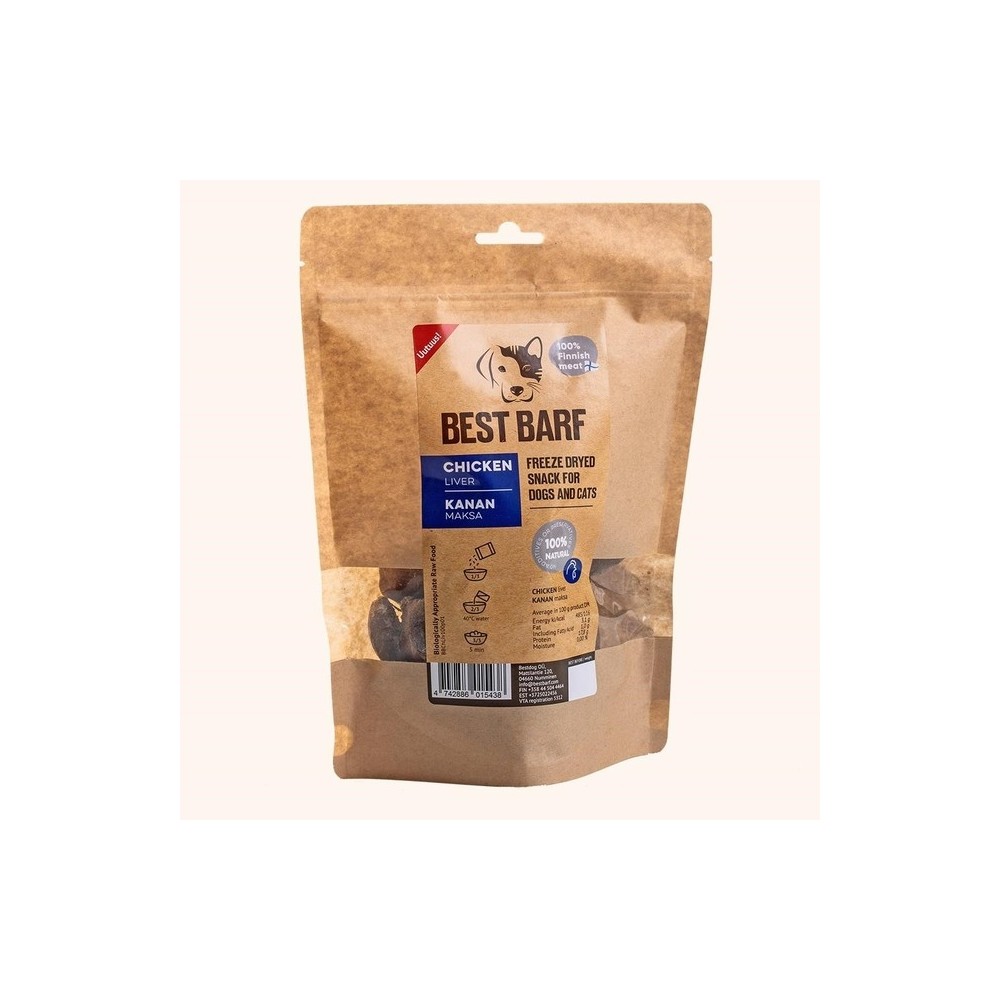 Best Barf külmkuivatatud maius, kana maks 50g