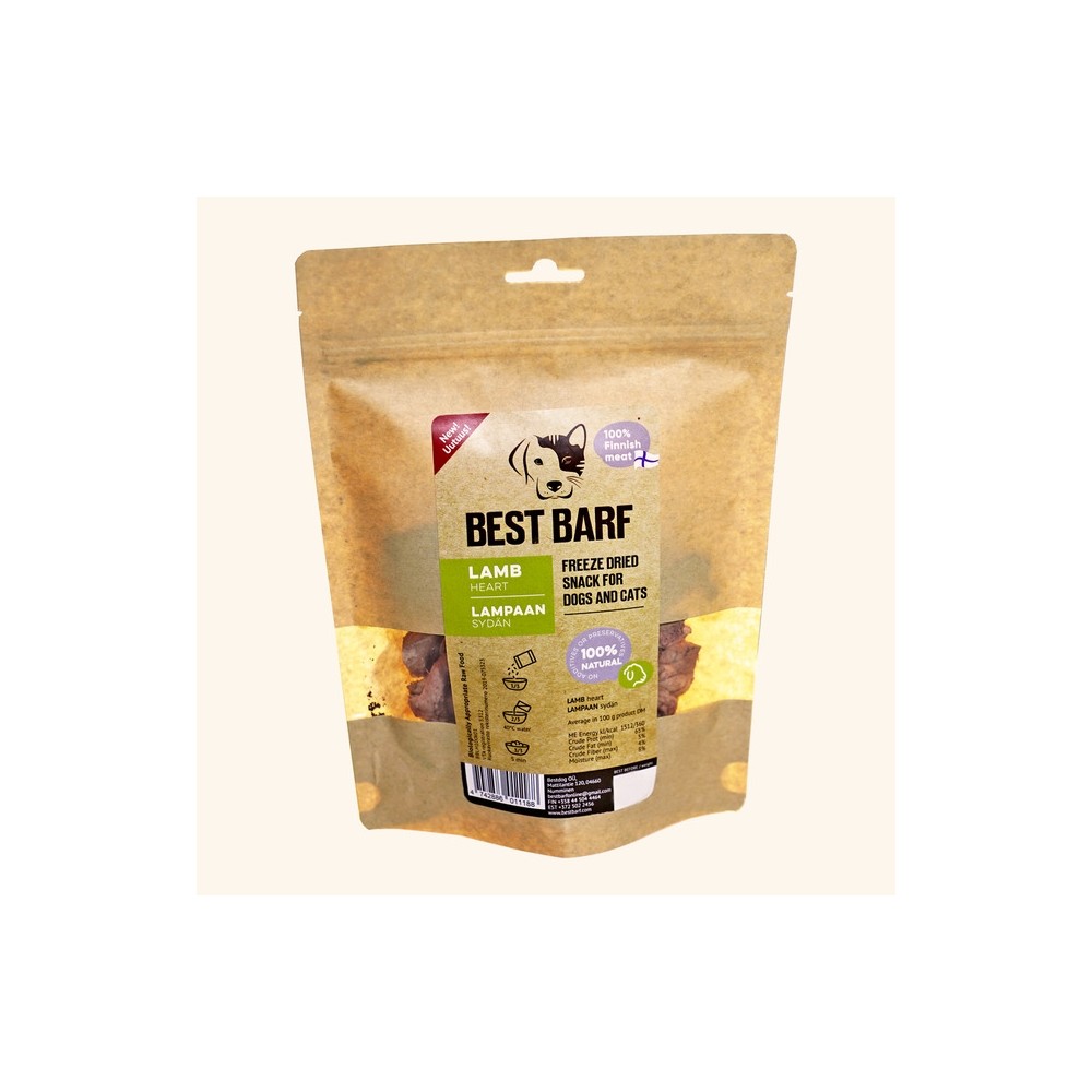Best Barf külmkuivatatud maius, lamba süda 100 g