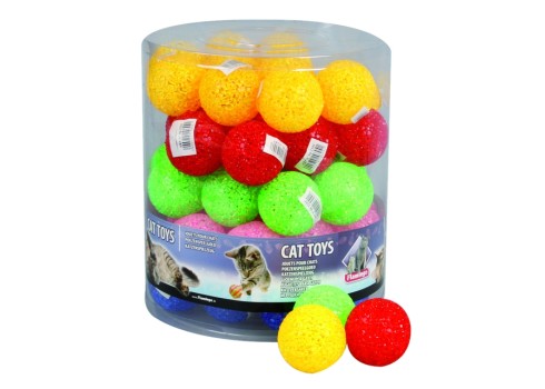 Flamingo kassi mänguasi, glitterpall 5 cm