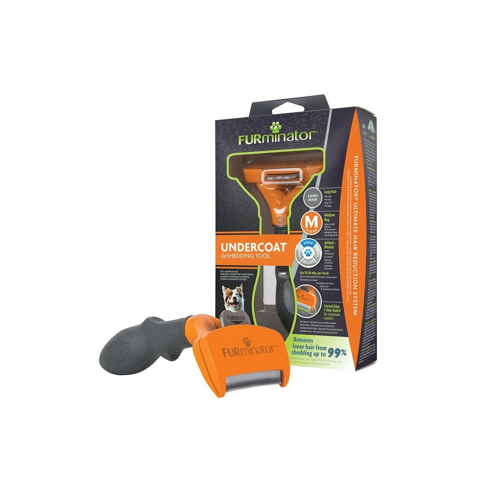 Furminator aluskarva kamm, M, pikakarvalisele koerale