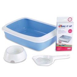 Savic Starter Kit liivakast kassipoegadele, 42 x 31 x 12 cm, sinine