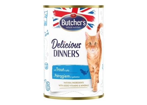 Butcher's kassi konserv Delicious Dinners forellitükkidega  400g