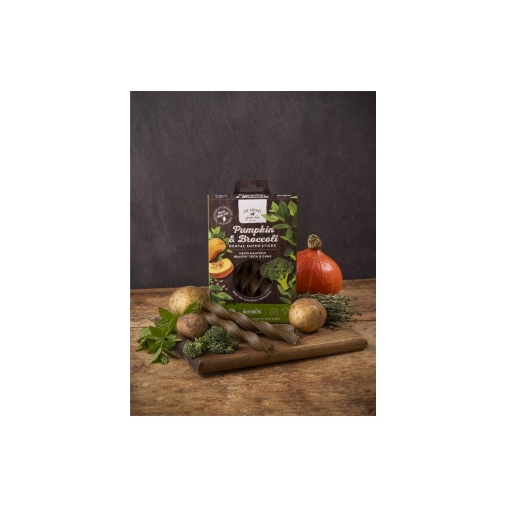 Go Native Dental maius koertele, kõrvitsa ja brokkoliga, 150g