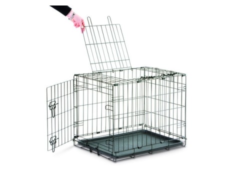 Savic Dog Cottage metallist puur koerale 50 x 30 x 36,5 cm, must