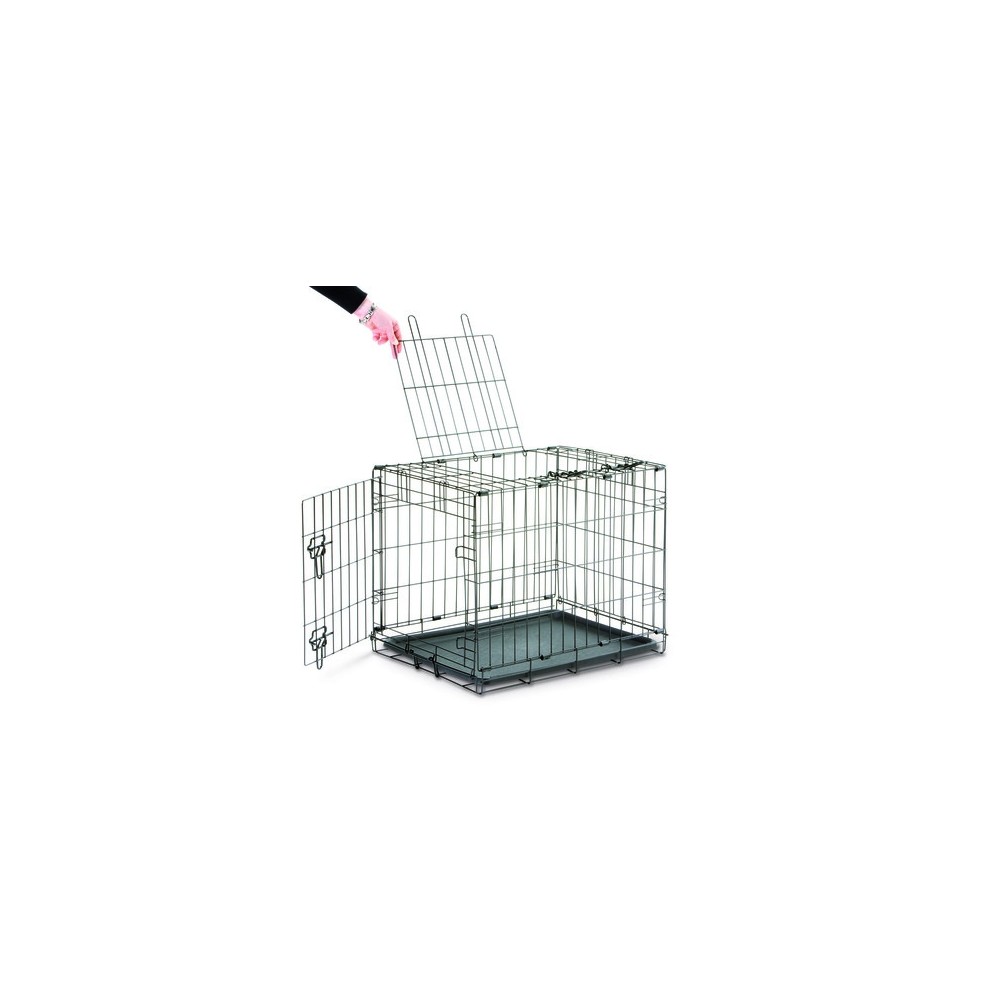 Savic Dog Cottage metallist puur koerale 50 x 30 x 36,5 cm, must