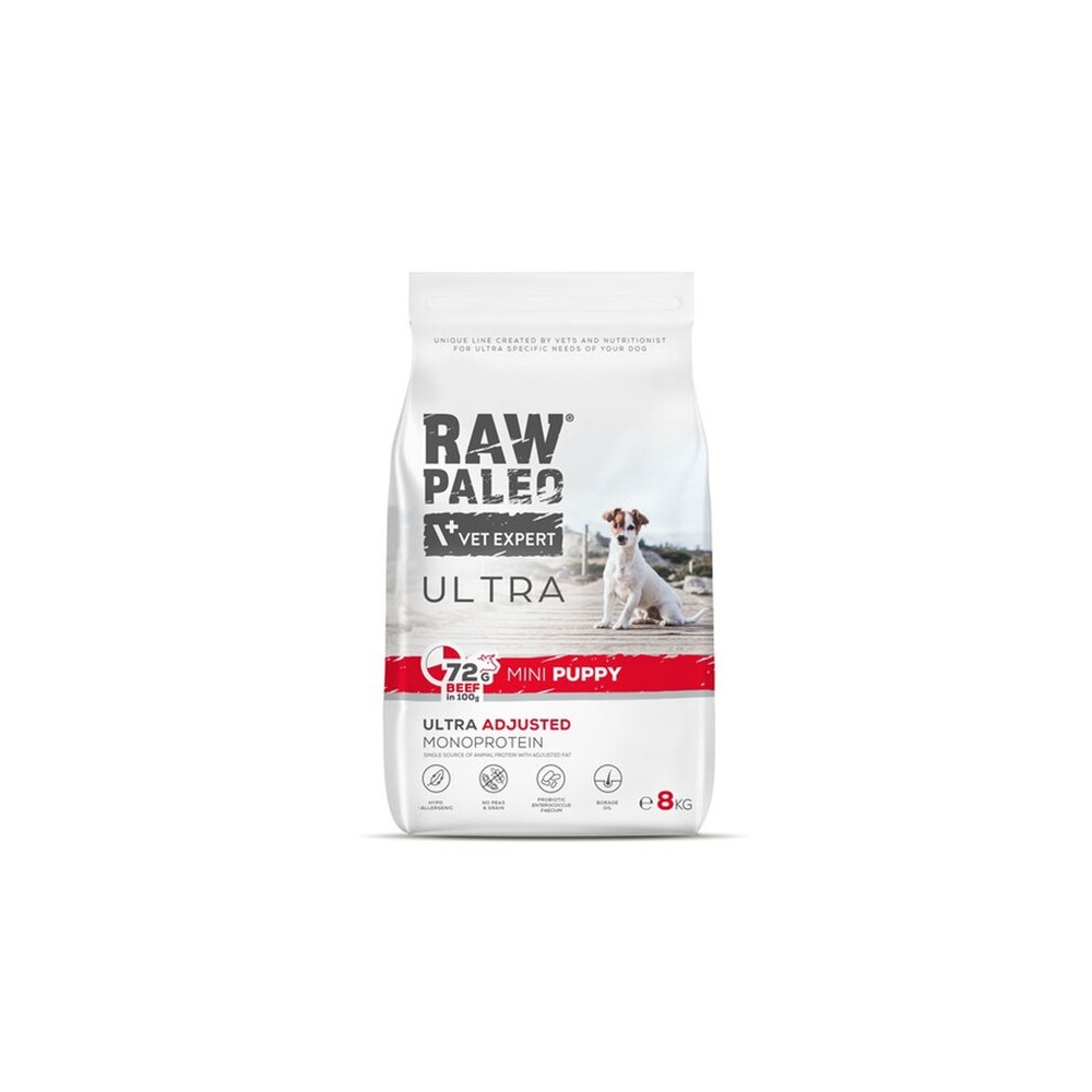 RAW PALEO KUTSIKA TÄISSÖÖT ULTRA MINI VEIS 8KG