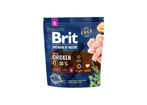Brit Premium by Nature Adult S koeratoit 1 kg