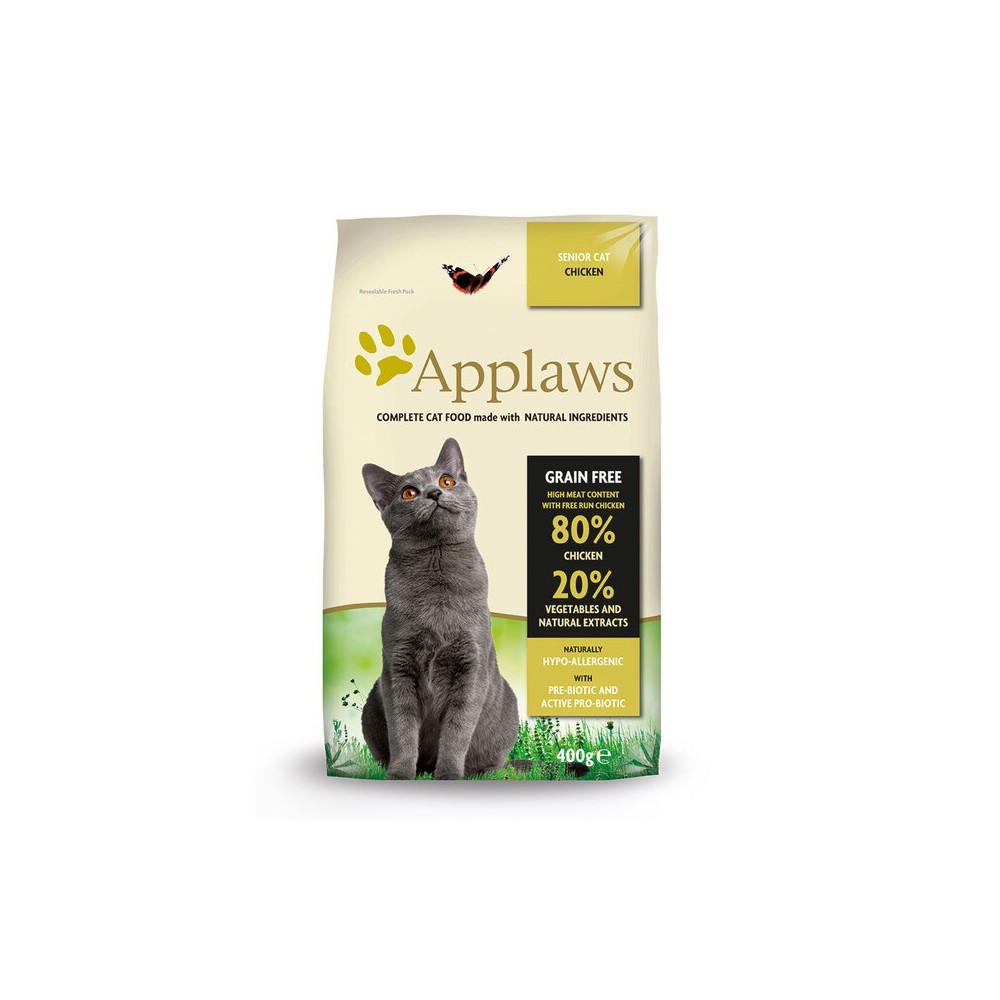 Applaws Senior kuivtoit kassidele, kanalihaga, 400 g