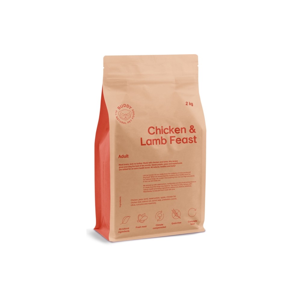 BUDDY KOERA TÄISSÖÖT KANA-LAMMAS 2KG