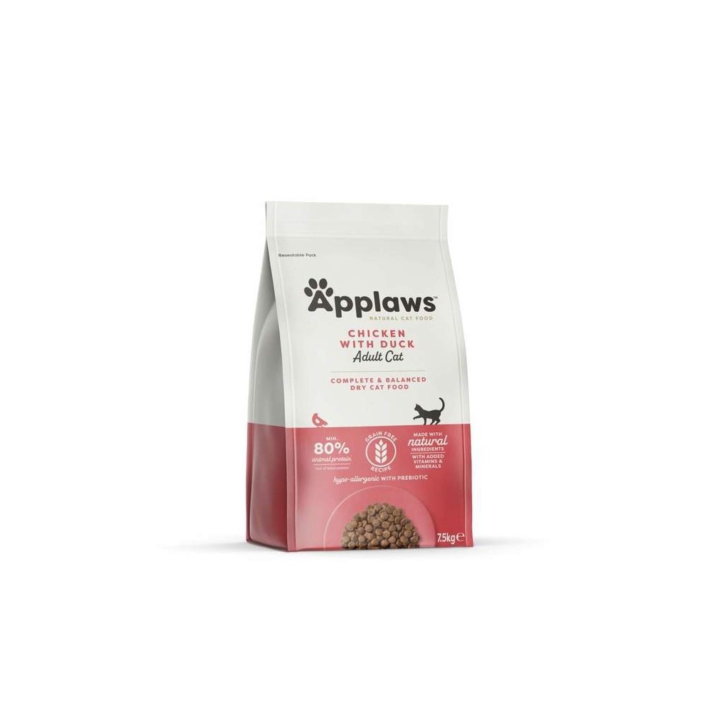Applaws kuivtoit kassidele, kana- ja pardilihaga, 7.5 kg