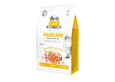 Brit Care Cat Grain-Free Haircare Healthy & Shiny coat kassitoit 0,4 kg