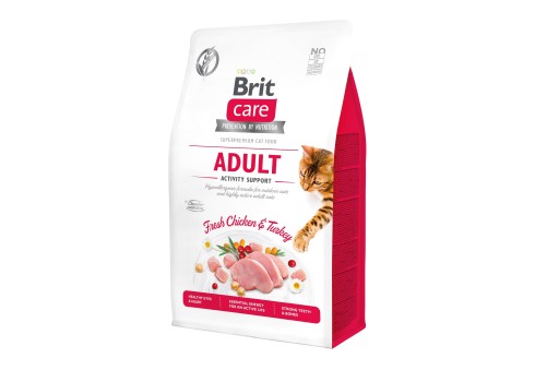 Brit Care Cat Grain-Free Adult Activity Support kassitoit 0,4kg