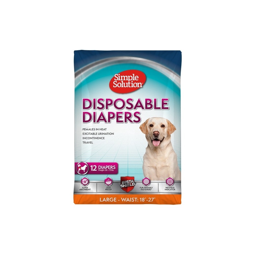 Simple Solution ühekordne mähe emasele koerale, XL suurus, 12 tk
