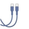 Cable Puro Soft USB-C-USB-C 1.5m, Blue