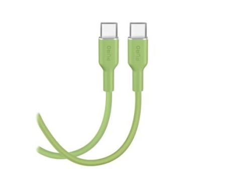 Cable Puro Soft USB-C-USB-C 1.5m, Green