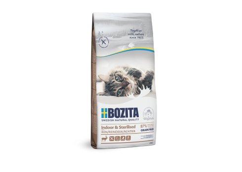 Bozita Indoor & Sterilised Grain Free Reindeer kassitoit 10kg
