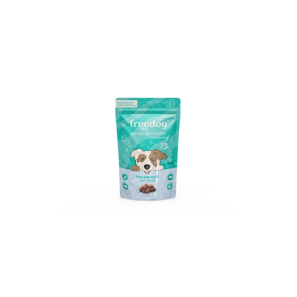 FREEDOG KOERA MAIUS SEMI-MOIST KALA-LEHTKAPSAS 100G