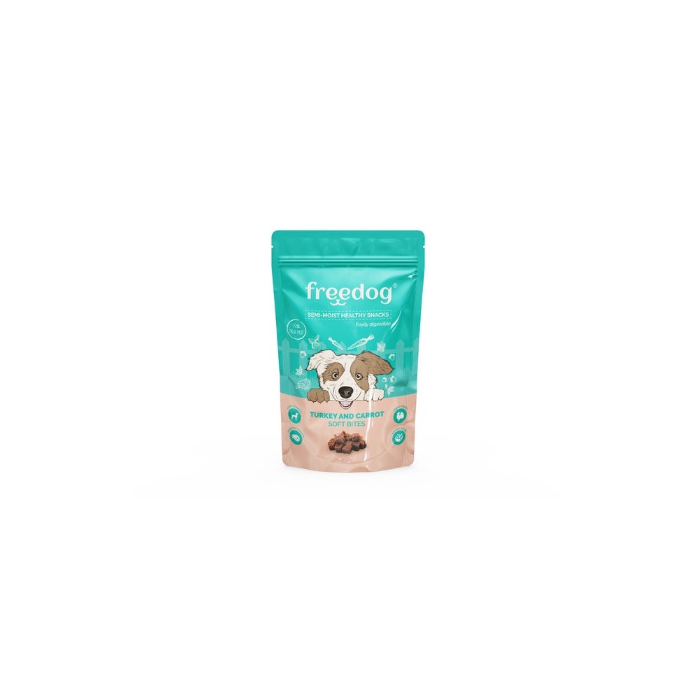 FREEDOG KOERA MAIUS SEMI-MOIST KALKUN-PORGAND 100G