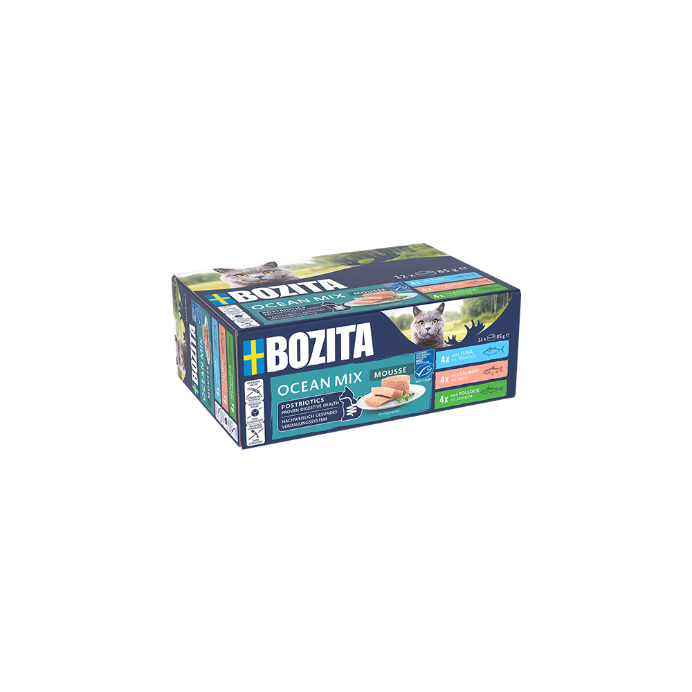 Bozita Mousse Ocean Mix kassi täistoit 12x85g