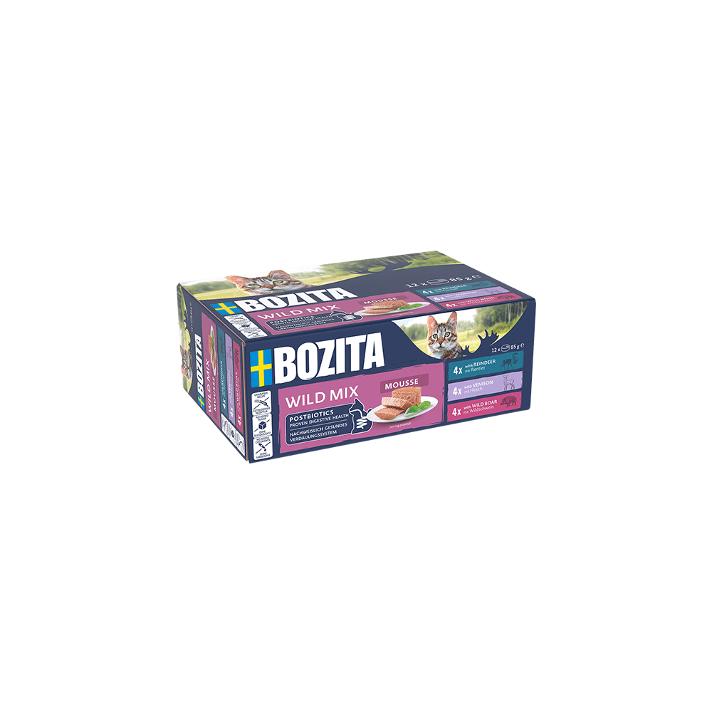 Bozita Mousse Wild Mix kassi täistoit 12x85g
