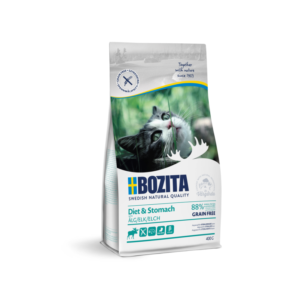 Bozita Diet & Stomach Grain Free Elk kassitoit 400g