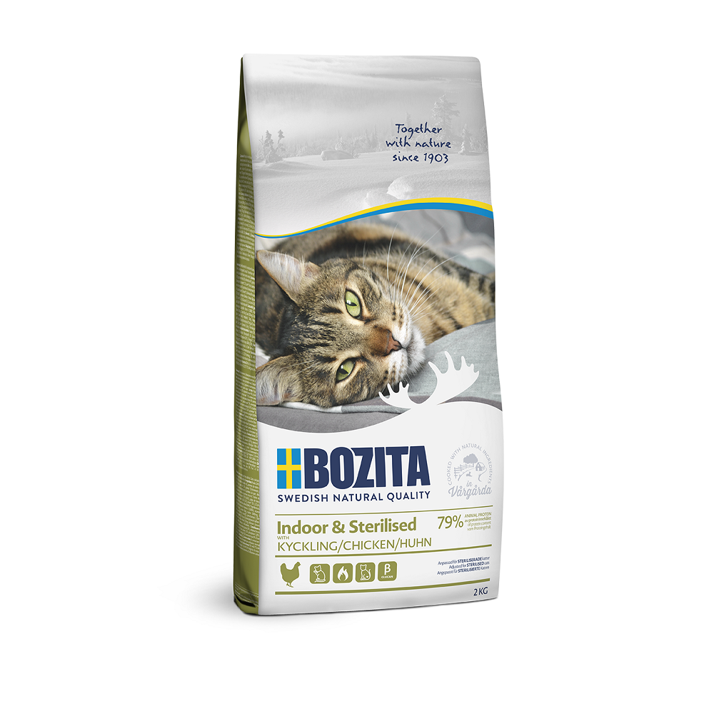 Bozita Indoor & Sterilised Chicken kassitoit 400g