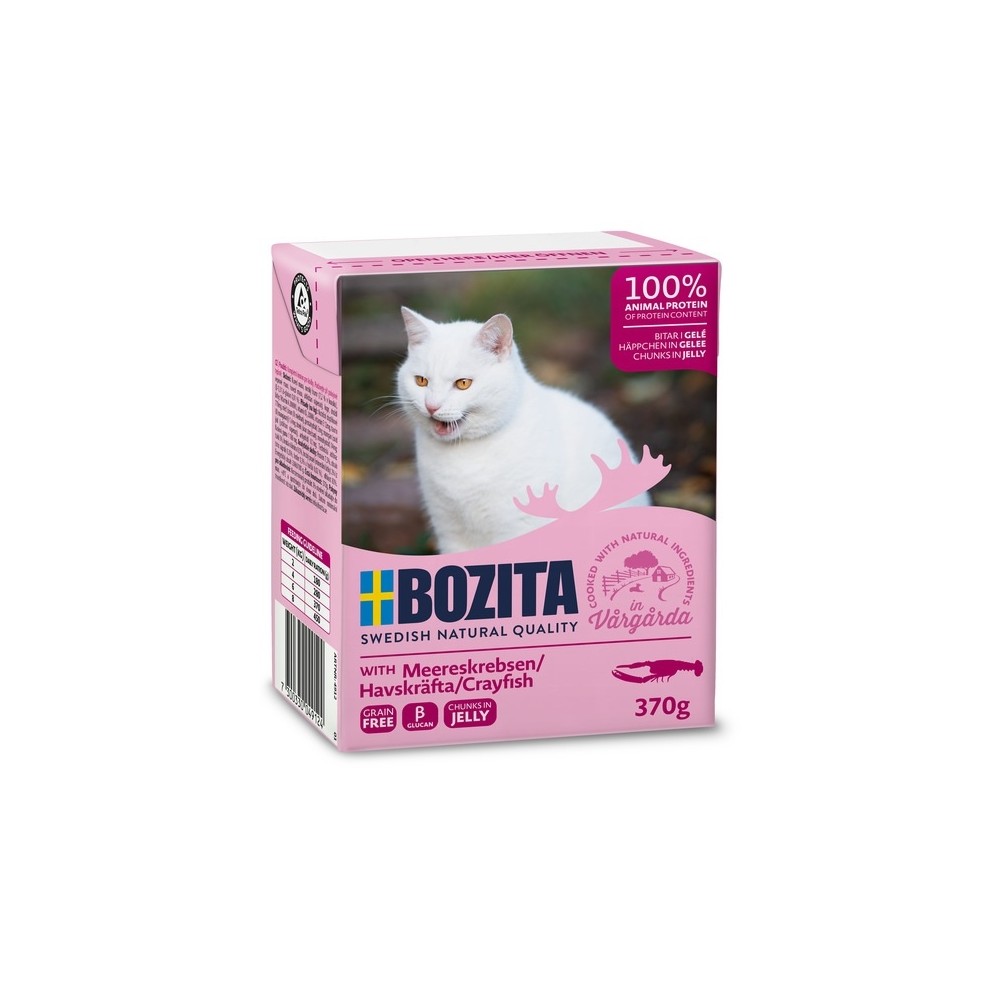 Bozita kassikonserv Crayfish in Jelly 370g