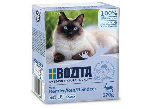 Bozita kassikonserv Reindeer (põhjapõdraliha) in sauce 370g