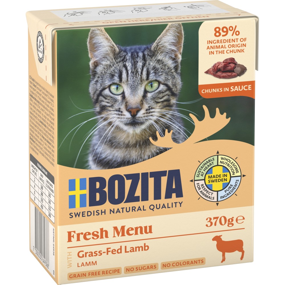 Bozita kassikonserv Grass-Fed Lamb in sauce 370g