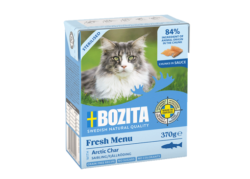 Bozita kassikonserv Sterilised Chunks in Sauce with Char 370g