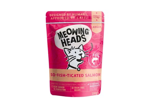 Meowing Heads So Fish Ticated kassi einekotike, lõhe 100 g