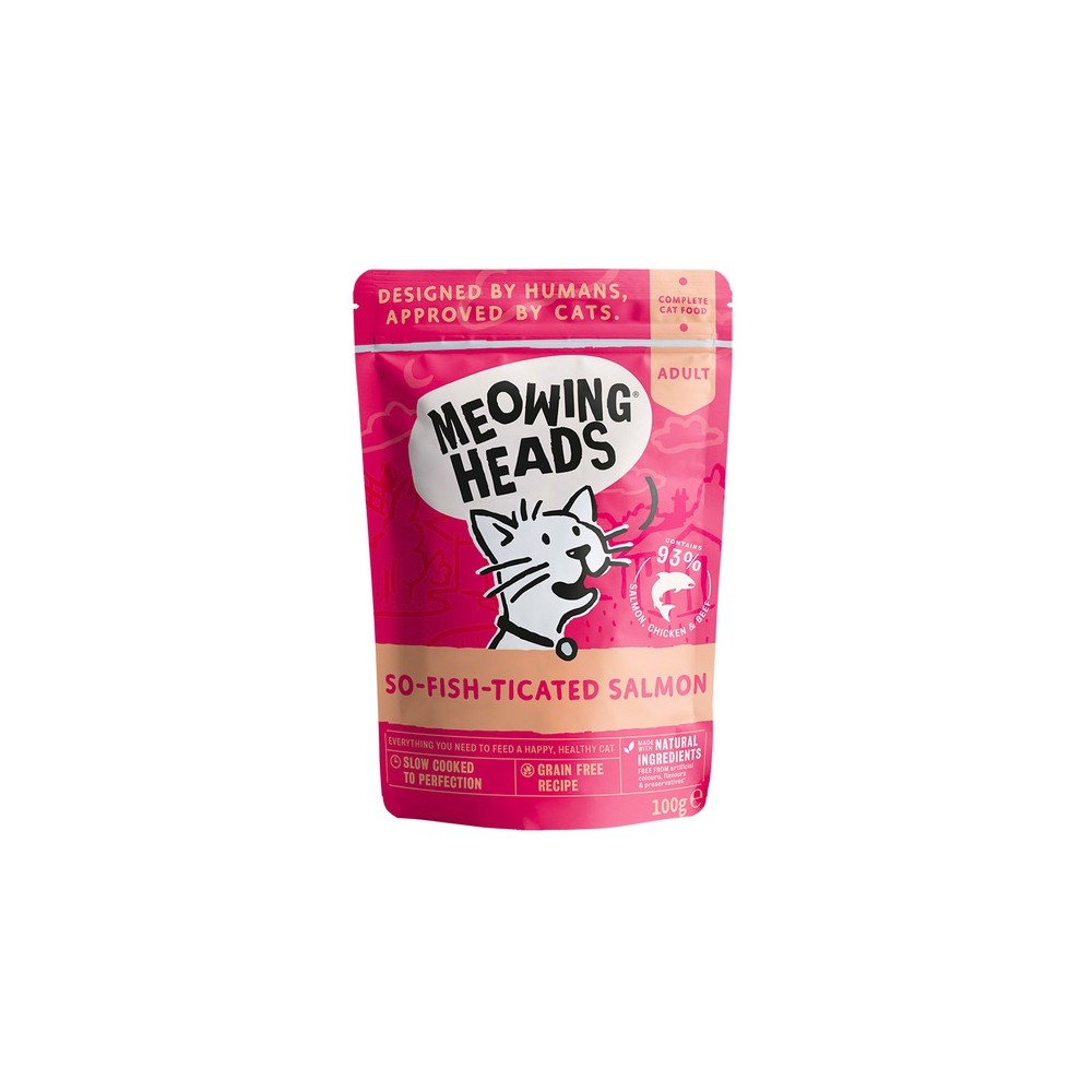Meowing Heads So Fish Ticated kassi einekotike, lõhe 100 g