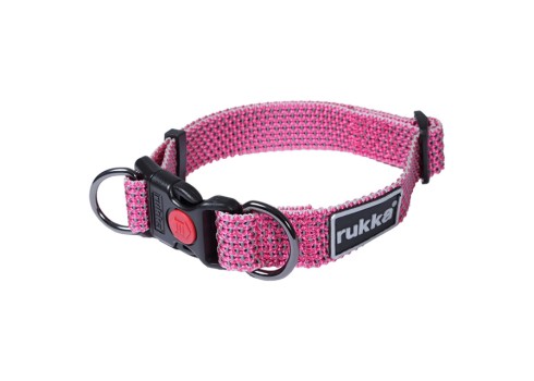 Rukka Star koerte kaelarihm, 1,5 x 20-30 cm, roosa