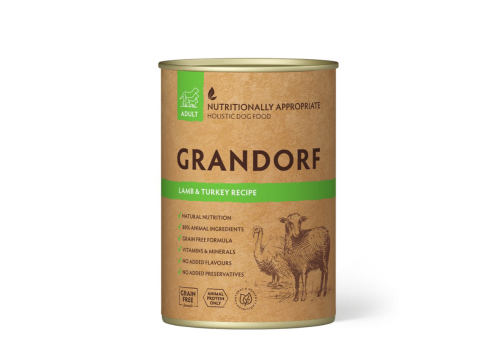 Grandorf Lamba- ja Kalkuniliha konserv koertele 400g