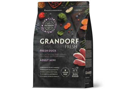 Grandorf Fresh Värske Pardiliha ja Bataat väikest tõugu koertele 1kg