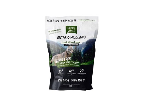 Natura Wild Ontario Wildland  Lammas ja Prantsuse sealiha 2kg