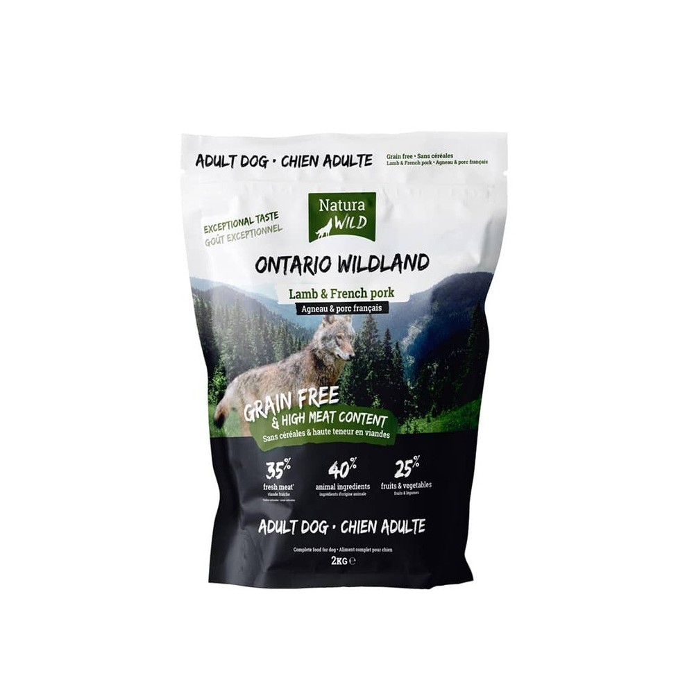 Natura Wild Ontario Wildland  Lammas ja Prantsuse sealiha 2kg