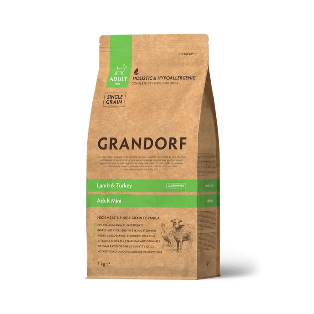 Grandorf Lambaliha ja Kalkuniliha väikest tõugu koertele 1kg