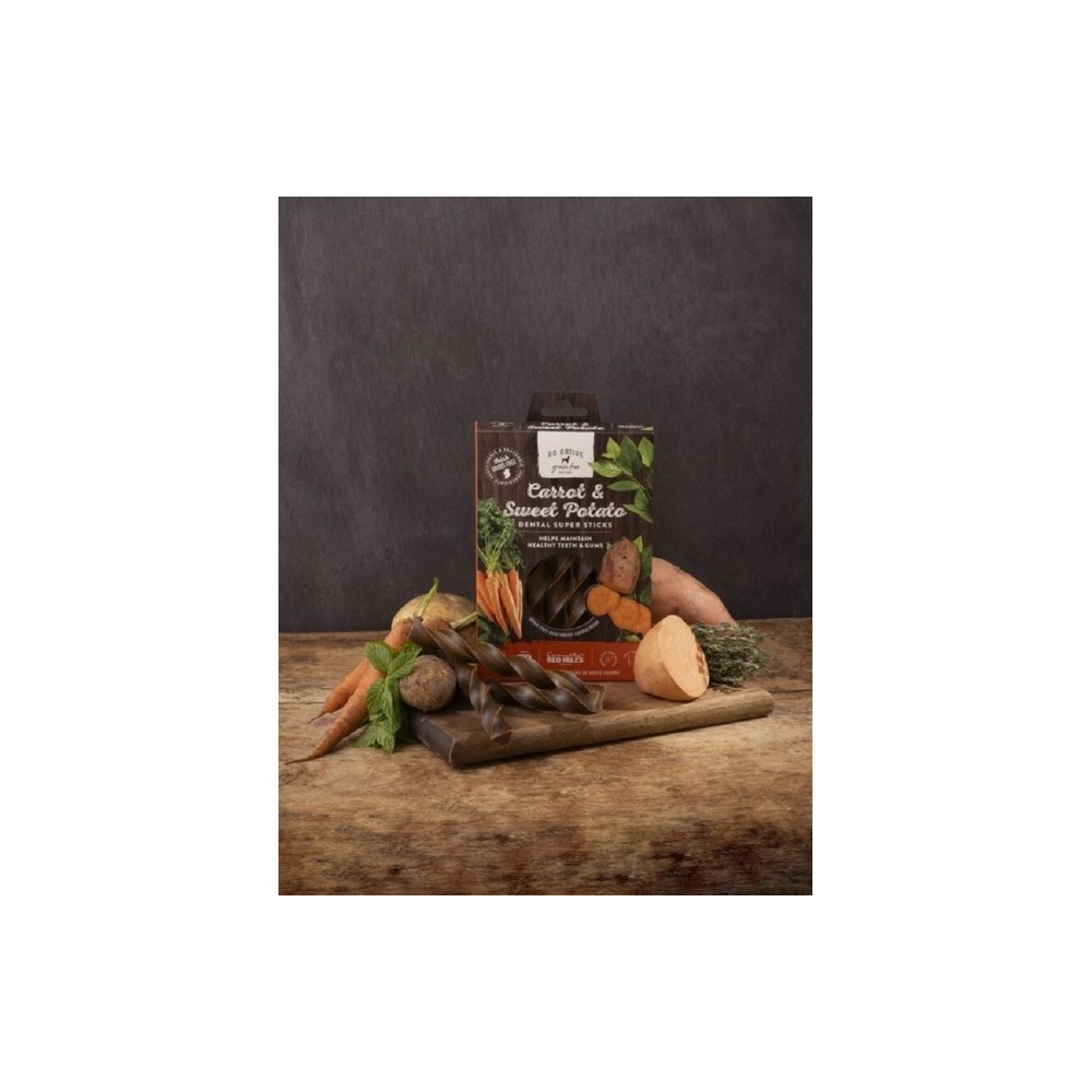 Go Native Dental maius koertele, porgandi ja bataadiga, 150g