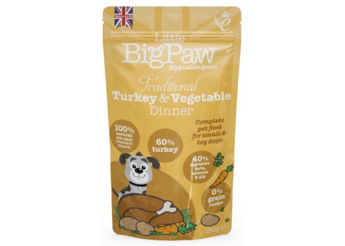 Little Bigpaw koera einekotike kalkuni ja köögiviljadega 150 g