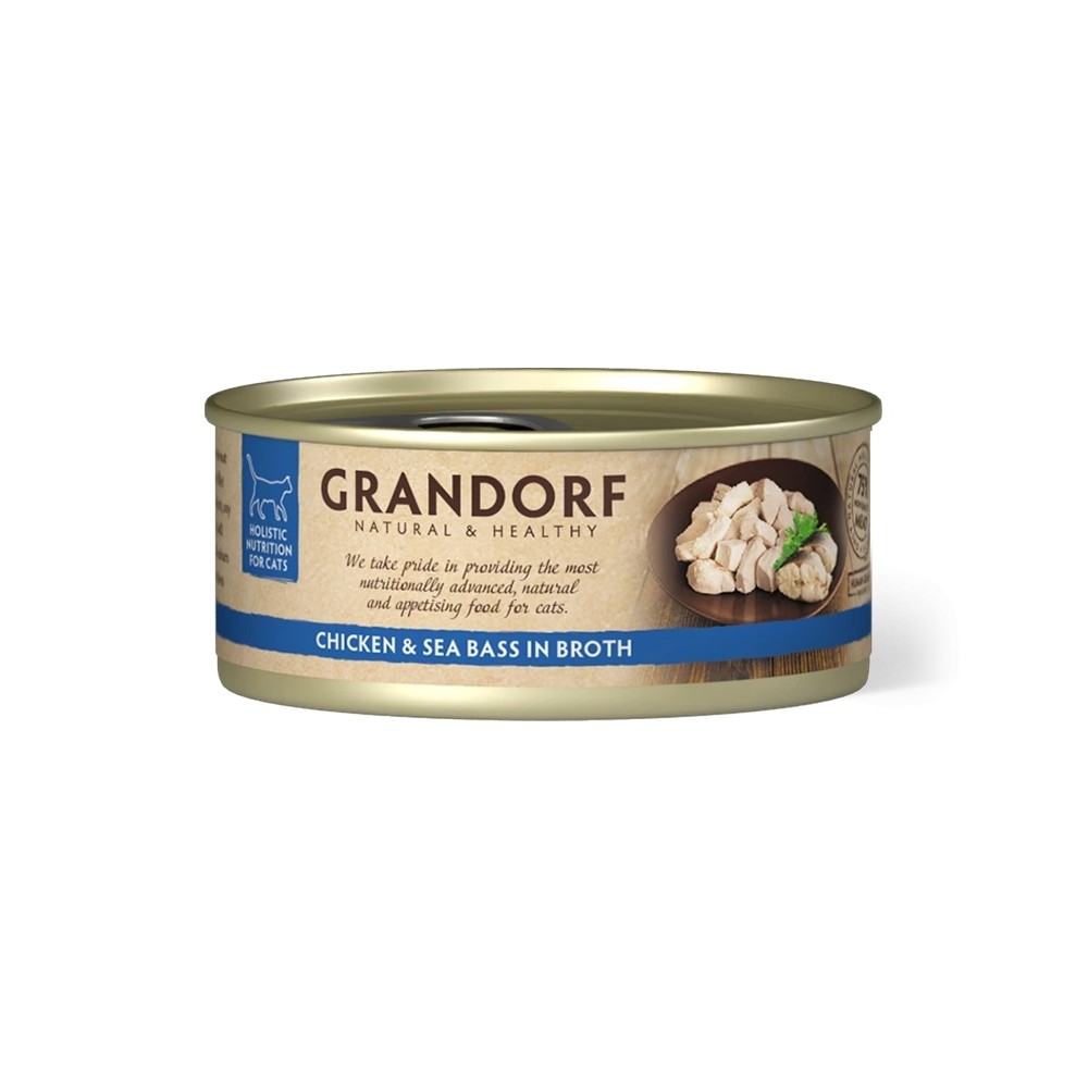 Grandorf Kana Rinnafilee ja Meriahven konserv kassidele 6x70g